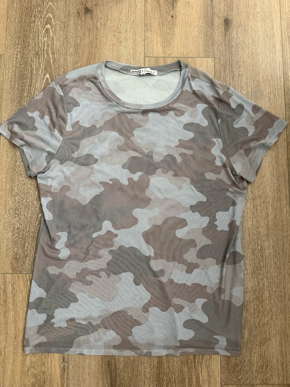 Gypsies & Moondust Camouflage Short Sleeve Tee